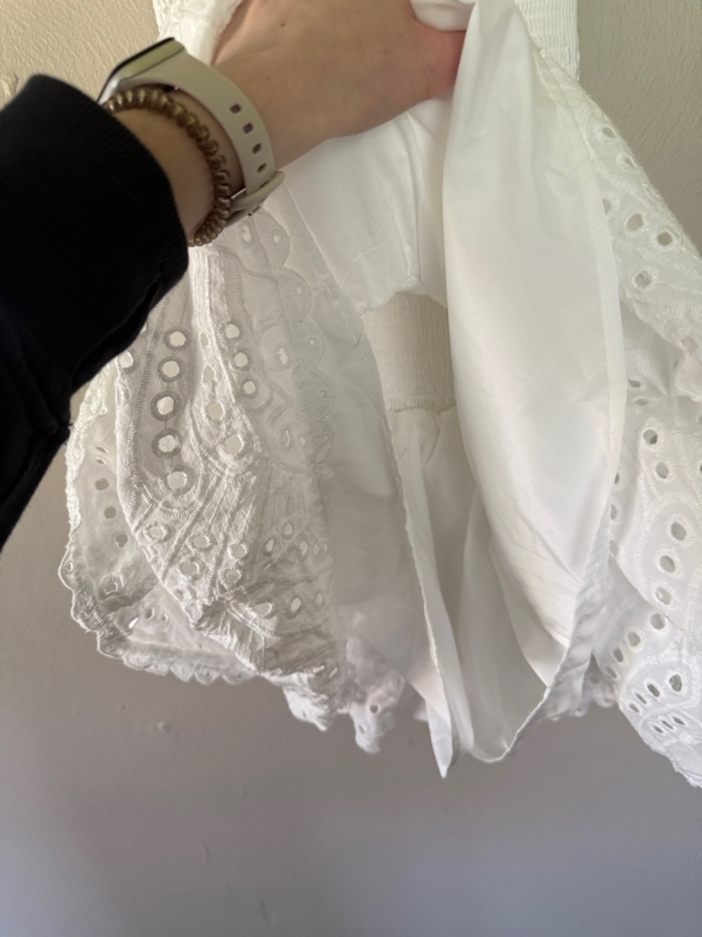 iris White Strapless Eyelet Ruffle Sundress - Picture 8 of 8